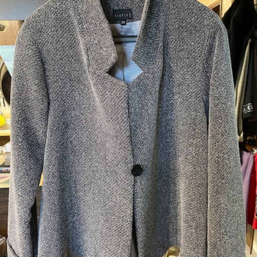 BLACK TWEED BLAZER